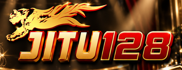 Logo JITU128 dengan lambang naga emas
